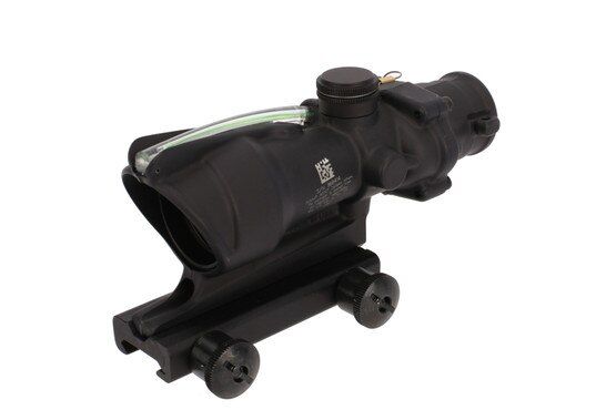 The ACSS Aurora ACOG magnified scope with green reticle has a durable construction for use in any environment